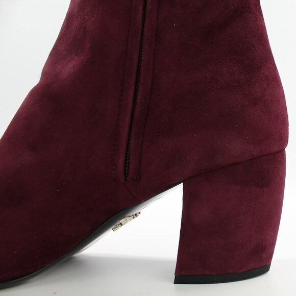 NEW Prada Suede Ankle Boots 36.5 | Work, Date Night & Elegant Fall Looks - Picture 11 of 16